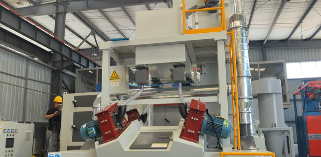 贵港板材除锈强化，通过式抛丸机应用案例