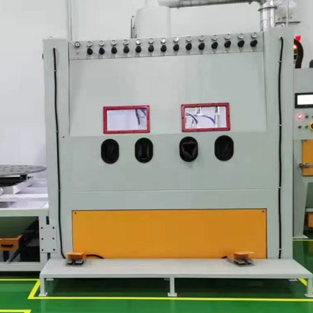 贵港高效生产，从箱体手动喷砂机开始，提升零部件质量